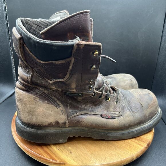 Red Wing 2414 Boots Men’s Size 12 D Brown Leather Steel Toe Work 9” SuperSole main image 7